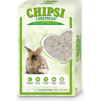 Chipsi Carefresh Pure White podestýlka pro malá zvířata 10 l