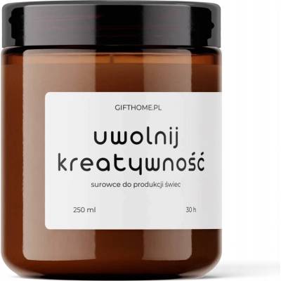 Gift Home Nádoba na výrobu sviečok s viečkom 250 ml hnedá sklenená nádoba na sviečky