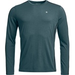 Ortovox Мъжко мериносово термобельо Ortovox 185 Rock'N'Wool Long Sleeve Merino base layer - Dark Arctic Grey (015-1350-0913)