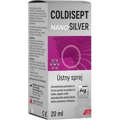 Coldisept nanoSILVER ústny sprej 20 ml