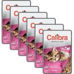 Calibra Котка Котенце пилета и пуйка парчета в сос 6 x 100 г
