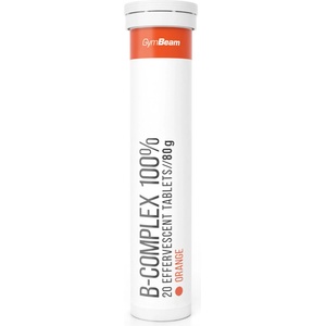 GymBeam B-Complex 100% ефервесцентен 20 табл портокал