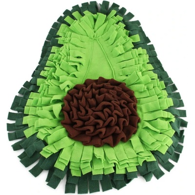 Dog Toy interaktivní čichací hlavolam avokádo 60 x 43 cm zelená hnědá