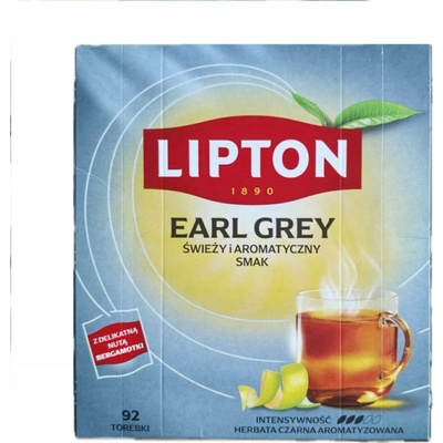 Lipton EARL GREY Herbata Czarna 92 torebki