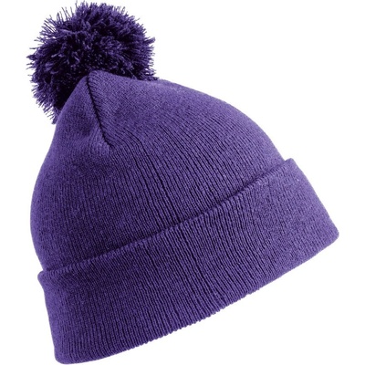 Result dětská zimní čepice s bambulí RC028J purple