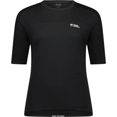 Mons Royale Дамска фланелка с къс ръкав за колоездене Mons Royale Women's Diversion Merino Bike Jersey S/S Cycling jersey - Black (156-2458-0113)