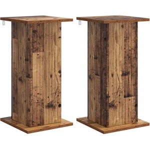 vidaXL Стойка за растения 2 бр. Старо дърво 30, 5 x 30 x 60, 5 см (899795)