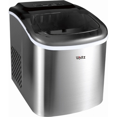 VOLTZ Ледогенератор Oliver Voltz OV51447CS, 120W, 12кг/24 часа, 1.3 л, 9 кубчета за цикъл работа, Индикатор за лед и вода, Инокс (OV51447CS)