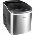 VOLTZ Ледогенератор Oliver Voltz OV51447CS, 120W, 12кг/24 часа, 1.3 л, 9 кубчета за цикъл работа, Индикатор за лед и вода, Инокс (OV51447CS) - topmall Ледогенератор