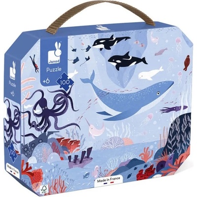 Janod Детски пъзел Janod 100 части - Северен ледовит океан (J02611)