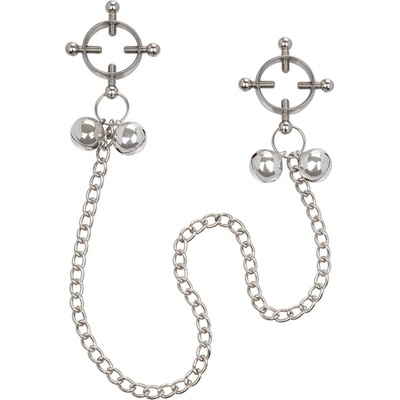 California Exotics Nipple Grips 4-Point Nipple Press with Bells