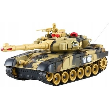 KIK RC tank T-80 No.9995 s dobíjacím packom USB+adaptér 2,4 GHz piesková RTR 1:32