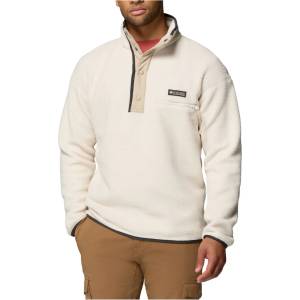 Columbia Мъжки поларен пуловер Columbia Helvetia II Half Snap Fleece Fleece jumper - Chalk / Ancient Fossil / Shark - размер XXL (005-6143-0716)