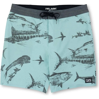 PELAGIC Шорти/къси панталони PELAGIC DEEP DROP FISHING SHORTS - GYOTAKU Turquoise