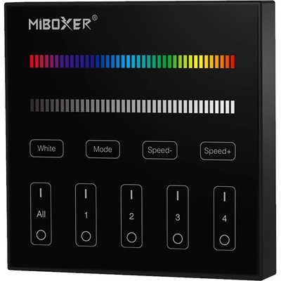 RF nástěnný ovladač Mi-LIGHT MLB3 pro RGB/RGBW pásky - na baterie černý – Zbozi.Blesk.cz