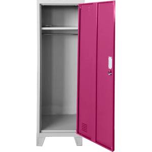 Carmen Метален шкаф Carmen CR-1604-1 JZ - Сив / розов (3580173) - xmall