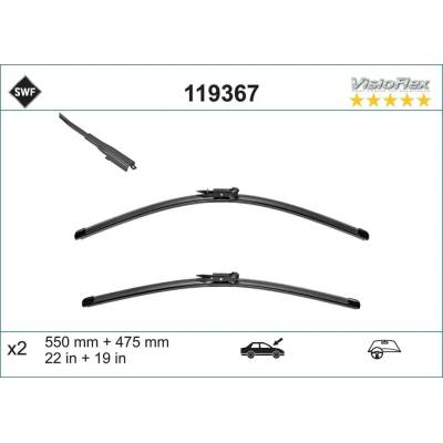 SWF se spojlerem VisioFlex - 550+475 mm 119367