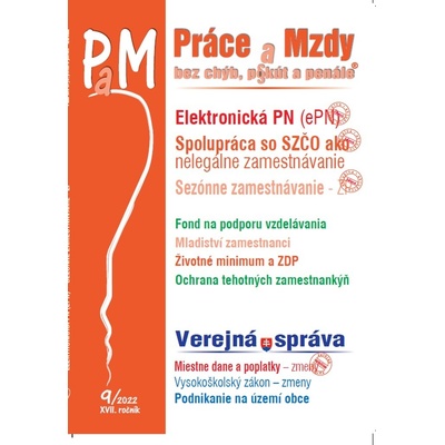 Práce a Mzdy č. 1 / 2022 bez chýb, pokút a penále - Elektronická PN - Poradca s.r.o.