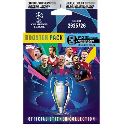 Topps Eco pack samolepek champions league 2025/26