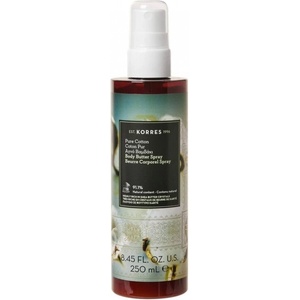 KORRES Овлажняващо масло за тяло в спрей форма Ирис & Памук , Korres Pure Cotton Body Butter Spray 250ml