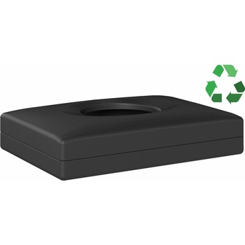 MARPLAST ECOLORED zásobník hygienických sáčků, 13,5x9,5x3,2cm, ABS, Soft Touch, černá mat A58401VB
