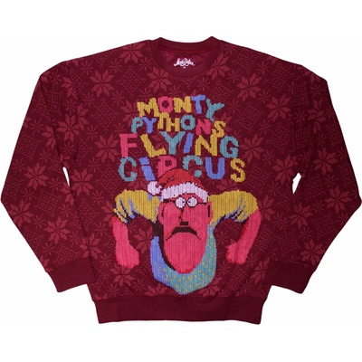 Crewneck Monty Python Flying Circus Grumpy Man Červená