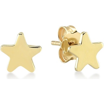 Lillian Vassago zlaté detské náušnice hviezdičky s puzetovým zapínaním LLV22-GER099