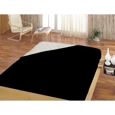 Matějovský Prestieradlo čierne Jersey 200x220