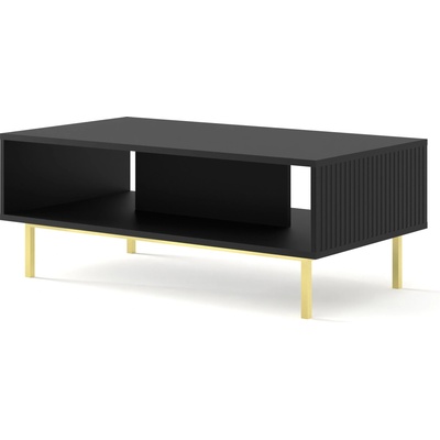 BIM Furniture Масичка за кафе Ravenna B 90x60, черен мат/злато (RAVENNACOFTABBMGFR)