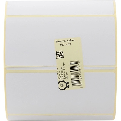 Brother LDE1E050102127P, 102mm x 50mm, originálny biele papierové štítky, 1500 etiket