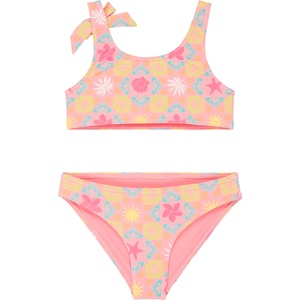 Roxy Детски комплект бикини Roxy Kid's Check TW Bralette ST Bikini - Plumeria Hippie Hour Diagonal - размер 6 Years (750-2833-0115)