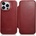 ICARER Magsafe Калъф от Естествена Кожа за iPhone 14 Pro Max, iCarer CE Wax Book Leather Case, Червен (AKI14220708-RD)
