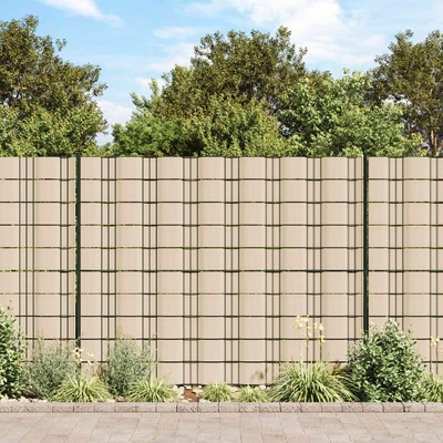 vidaXL Stínící plotové fólie 4 ks PVC 35 x 0,19 m krémové