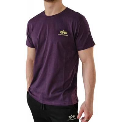 Alpha Industries Basic T Small logo Plum