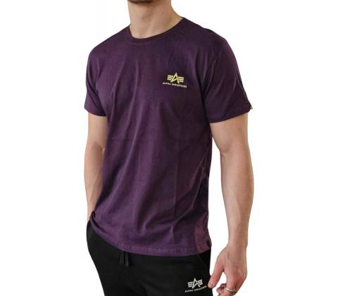 Alpha Industries Basic T Small logo Plum