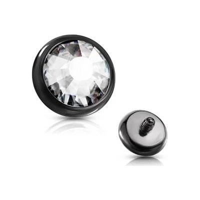 Šperky4U náhradní kamínek k labretě čirá ND015-KC