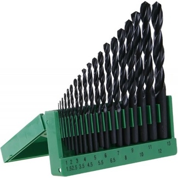 Vrtáky do kovu 1-13 mm, HSS 19 ks, sada, plast