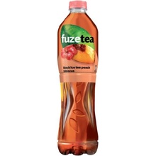 Fuze tea Černý ledový čaj Broskev a ibišek 6 x 1,5 l