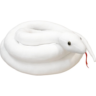 mamido Plyšový had 300 cm biely