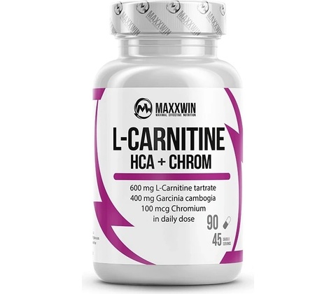 MaxxWin L-Carnitine HCA chrom 90 kapslí od 153 Kč