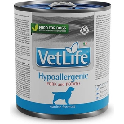 Vet Life hypoallergenic Pork & Potato 300 g