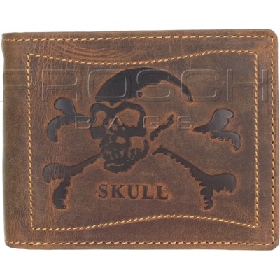 Greenburry Kožená peňaženka s reťazou 1796 Skull