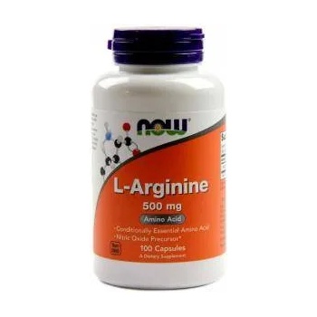 NOW Л-Аргинин - l-arginine 500 мг. - 100 капсули - now foods, nf0030