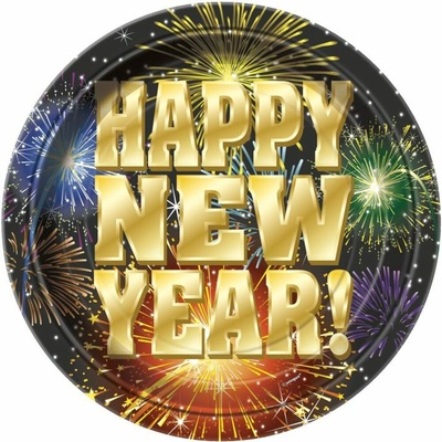 Taniere Happy New Year 22,5 cm Silvester UNIQUE