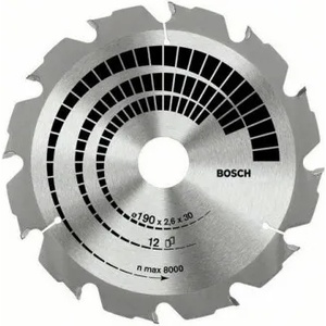 Bosch Диск циркулярен Bosch метален HM за рязане на дърво 150x20x2.4 мм, 12 z, Construct Wood-2 608 641 199