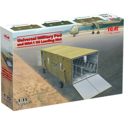 ICM Universal Military Pod with M8A1 US Landing Mat 1:35