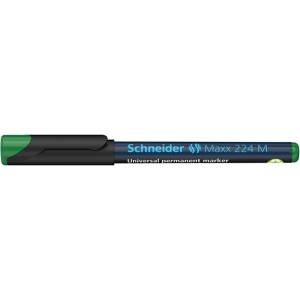 Schneider Алкохолен маркер, OHP, 1 mm, SCHNEIDER "Maxx 224 M", зелен 1204 (1204)