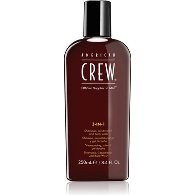American Crew Hair & Body 3-IN-1 шампоан, балсам и душ гел 3 в 1 за мъже 250ml