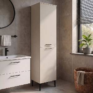 TopMebel Singa TopMebel меламинов многофункционален шкаф в цвят пясъчник 45x40x180cm