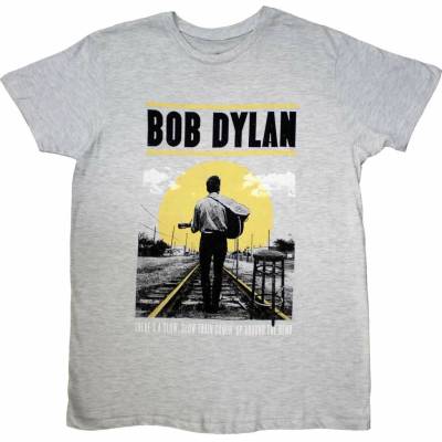 Bob Dylan tričko Slow Train šedé